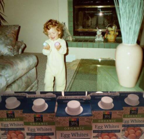 Childhood picture of Starla Baskett son Zac Efron on Easter days.